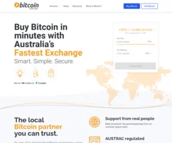Bitcoin.com.au(Australian Crypto & Bitcoin Exchange) Screenshot