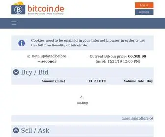 Bitcoin.de(Bitcoins kaufen) Screenshot