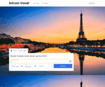 Bitcoin.travel(Book your Travel with Bitcoins & Cryptos. Find Flight Tickets) Screenshot