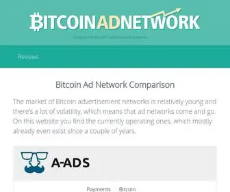 Bitcoinadnetwork.com(Bitcoin Ad Network) Screenshot