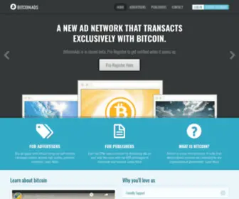 Bitcoinads.com(Bitcoin ads) Screenshot