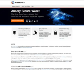 Bitcoinarmory.com(Best Bitcoin Wallet Armory) Screenshot