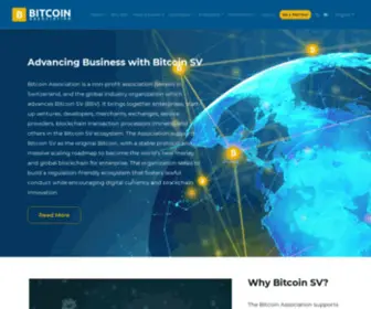 Bitcoinassociation.net(Advancing Business with Bitcoin SV) Screenshot