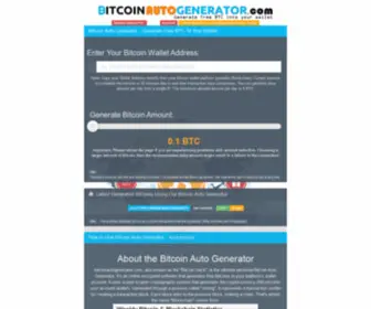 Bitcoinautogenerator.com(Bitcoinautogenerator) Screenshot