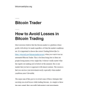 Bitcoincashplus.org(Bitcoin Trader) Screenshot