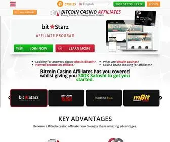 Bitcoincasinoaffiliates.com Screenshot