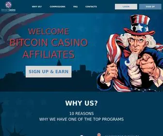 Bitcoincasinogroup.com(Affiliates) Screenshot