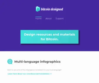 Bitcoindesigned.com(Bitcoin designed) Screenshot