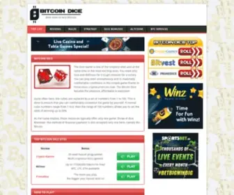 Bitcoindicetop.com(Bitcoin Dice) Screenshot