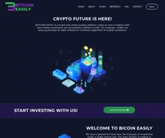 Bitcoineasily.com(Bitcoin, cyptocurrency, investment, earning, trading, SellBitcoin) Screenshot