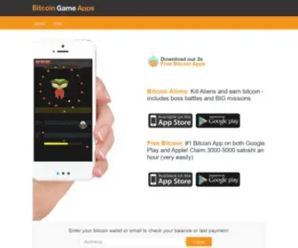 Bitcoingameapps.com(Bitcoin game apps) Screenshot