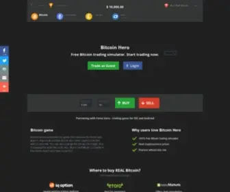 Bitcoinhero.me(Bitcoin Hero) Screenshot