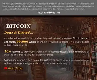 Bitcoinisscam.com(An unbiased research to prove "Bitcoin) Screenshot