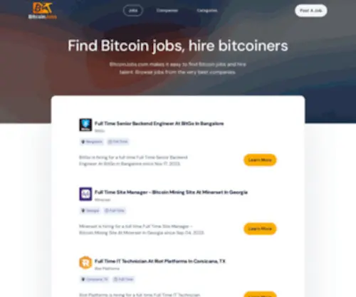 Bitcoinjobs.com(Bitcoinjobs) Screenshot