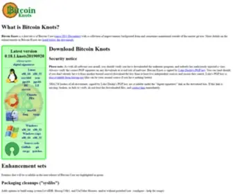 Bitcoinknots.org(Bitcoin Knots) Screenshot