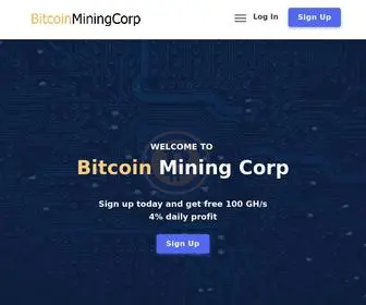 Bitcoinminingcorp.com(Bitcoin) Screenshot