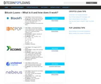 Bitcoinp2Ploans.com(If you need a loan or if you want to earn money by lending your Bitcoin) Screenshot