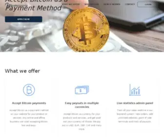 Bitcoinpaygate.com(Bitcoin Payment Gateway & Payment Processor) Screenshot