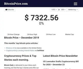 Bitcoinprice.com(Bitcoin Price) Screenshot