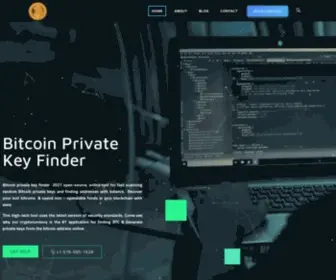 Bitcoinprivatekeyfinder.com(Bitcoin private key finder software l btc keywords l lost private keys) Screenshot