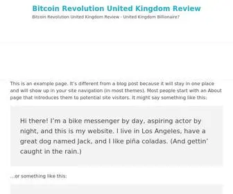 Bitcoinrevolutionunitedkingdomreview.com(Sample Page) Screenshot