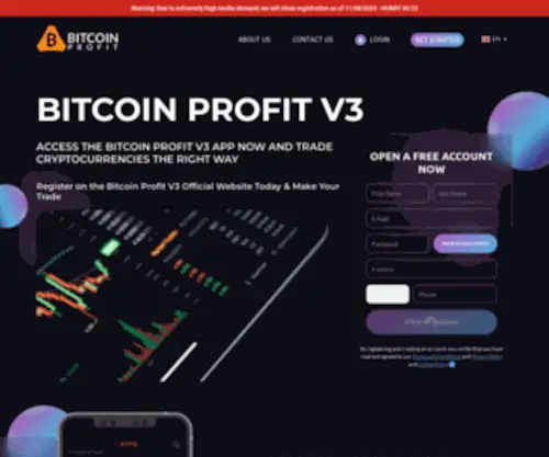 Bitcoins-Profit.com(Bitcoins Profit) Screenshot