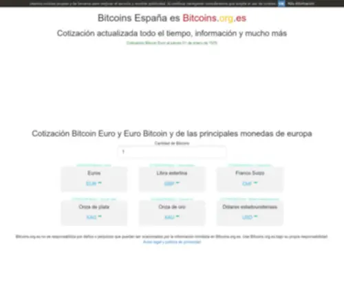 Bitcoins.org.es(Bitcoins) Screenshot
