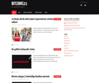 Bitcoins21.com(Bitcoins 21) Screenshot