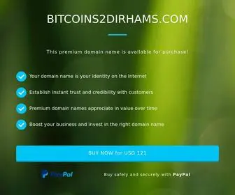 Bitcoins2Dirhams.com(BITCOINS2DIRHAMS) Screenshot