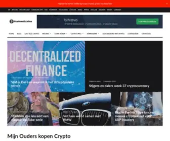 Bitcoinsaltcoins.nl(Cryptocurrency nieuws en informatie) Screenshot