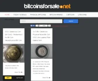 Bitcoinsforsale.net(Bitcoins For Sale) Screenshot