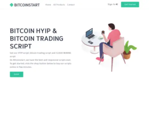 Bitcoinstart.website(Bitcoinstart website) Screenshot