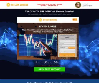 Bitcoinsunrise.biz(Bitcoin Sunrise) Screenshot