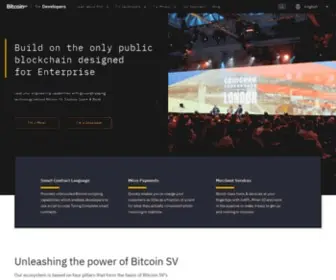 Bitcoinsv.io(Satoshi's Vision for Bitcoin) Screenshot