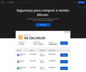 Bitcointrade.com.br(A BitcoinTrade é a Plataforma de Criptomoedas mais segura do mercado. Compre e Venda Bitcoin (BTC)) Screenshot