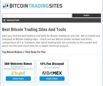 Bitcointradingsites.net(Here you find the best Bitcoin Trading Platforms) Screenshot