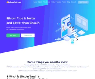 Bitcointrue.org(Bitcoin True) Screenshot