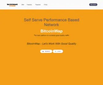 Bitcoinwap.xyz(Self Serve Performance Based Network) Screenshot