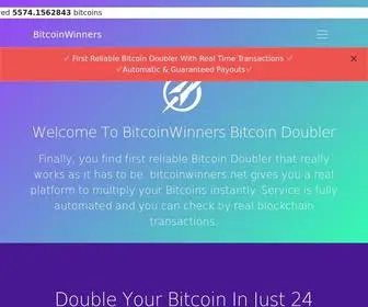 Bitcoinwinners.net(Bitcoin Doubler) Screenshot