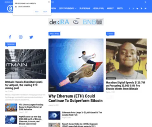 Bitcoinznews.com(Bitcoin News) Screenshot