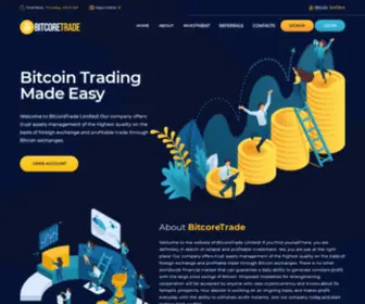 Bitcoretrade.com(Bitcoin Crypto Currency Platform) Screenshot