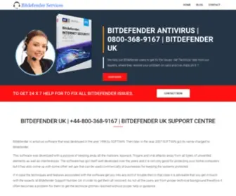 Bitdefendersupportnumber.co.uk(Bitdefender) Screenshot