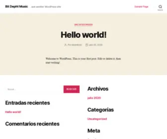 Bitdepthmusic.mx(Just another WordPress site) Screenshot