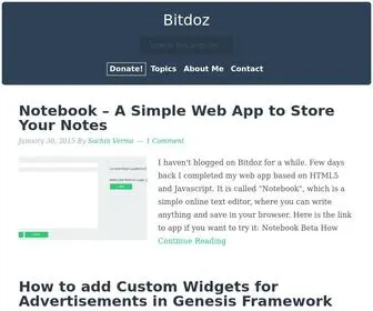 Bitdoz.com(Next Generation Web) Screenshot