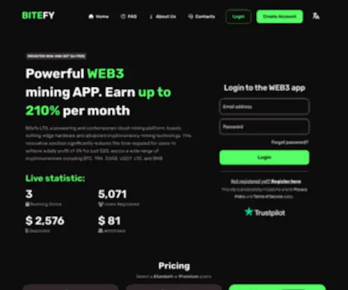 Bitefy.org(WEB3 Mining App) Screenshot