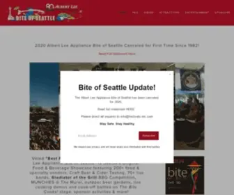 Biteofseattle.com(Albert Lee Appliance Bite of Seattle) Screenshot