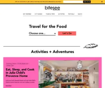 Bitesee.com(Travel for Foodies) Screenshot