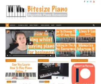 Bitesizepiano.co.uk(Digesting The Piano) Screenshot