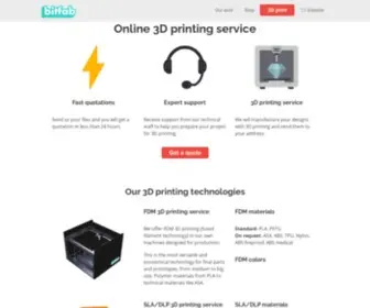 Bitfab.io(3D print your projects with our help. Bitfab) Screenshot