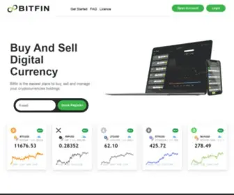 Bitfin.io(Buy/Sell Digital Currencies) Screenshot